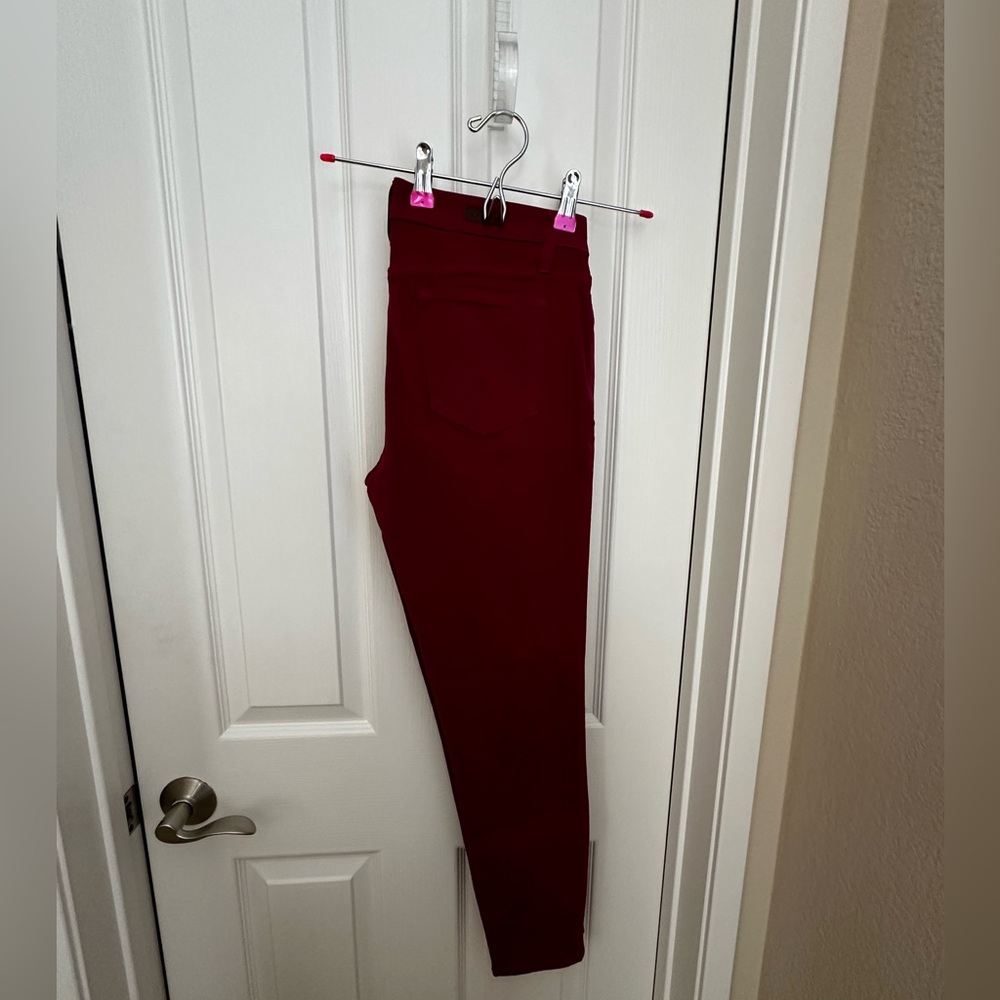 Lila Ryan Size 29 Red Denim Straight Leg Jeans